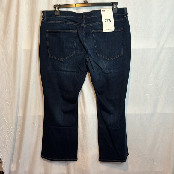 NWT Warp &‎ Weft Blue Dark Wash Portland Boot Cut Jean in Size 22W - Picture 7 of 13